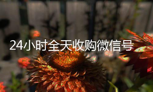 24小时全天收购微回收微信号官网信号（出售微信24小时在线回收）